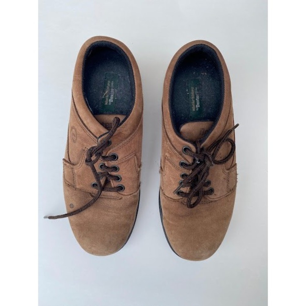 Dexter Weather Walkers Mens Brown Nubuck Lace Up Walking Shoes Made in USA